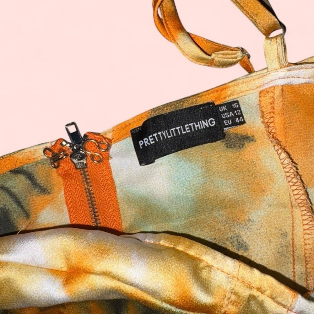 PrettyLittleThing Tie-Dye Corset Style Top – Size 16 - Picture 9 of 10